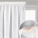 Eurofirany Lucy Voile Gordijn - Wit - 300x270 cm