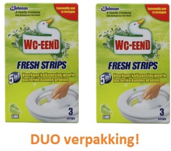 Wc-eend WC eend toilet geurstrips - DUO verpakking 2 x 3 strips