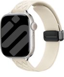Strap-it D-Buckle Siliconen Diamond Bandje – Beige