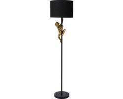 Lucide EXTRAVAGANZA CHIMP Vloerlamp - Ã˜ 35 cm - 1xE27 - Zwart