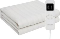 Zenzee Elektrische deken - 190x80 cm - Elektrische onderdeken - Wit - 4 warmtestanden - Timer - 1 persoons