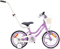 Sun Baby Heart Bike Fiets voor een meisje van 3 tot 5 jaar, 14 inch Paars