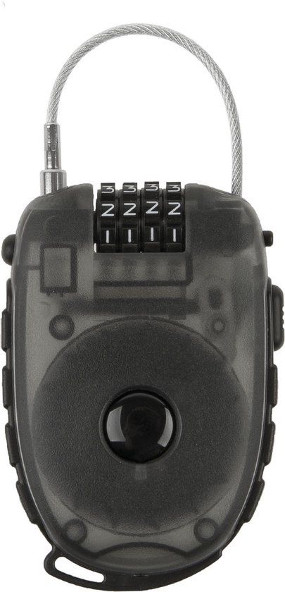 M-Wave Lock 'n Roll Kabelslot - 90 cm - Zwart