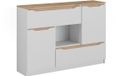 Vicco Dressoir Ruben, Wit/Artisanaal eiken, 120 x 83.6 cm