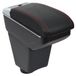 Omgoods - Support pour accoudoir pour Renault Clio 4 - Double compartiment de rangement avec porte-gobelets