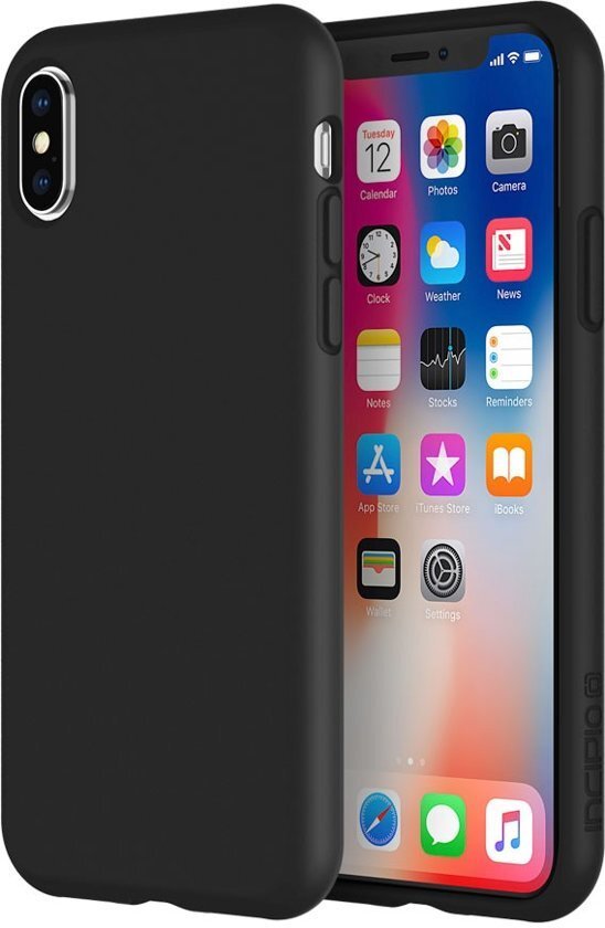 Dark Blue MAT ZWART iPhone X/ XS Siliconen TPU achterkant hoesje 1 5mm dik