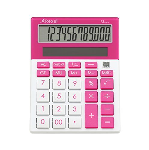 Rexel JOY Bureaurekenmachine Felroze - 2104233