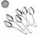 Ibenzoa® Roestvrij Stalen Theelepels - Set van 24
