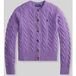 Polo Ralph Lauren Gebreid vest lila gemêleerd