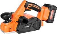 VEVOR Accu-Schaafmachine, 82MM Snijbreedte, 15000 TPM, Elektrische Schaafmachine voor Hout met 4,0 Ah 18 V Lithiumbatterij