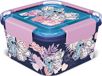 Konix Stitch - Lunchbox - Broodtrommel - 4 Vakken - Vier Afsluitklemmen - Vierkant Formaat