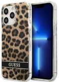 Guess Hardcase Leopard Collectie - iPhone 13 Hoes - Bruin