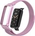 By Qubix Qubix - Milanese loop bandje met case - Lila - Geschikt voor Xiaomi Smart Band 7 Pro / Mi Band 7 Pro bandje
