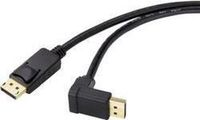 Renkforce SP-9163724 DisplayPort-kabel DisplayPort Aansluitkabel DisplayPort-stekker, DisplayPort-stekker 0.50 m Zwart