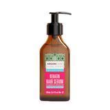 Arganicare Keratine-serie, herstellend en voedend serum, met biologische keratine, versterkt en beschermd, zonder kroezen, hoge hydratatie, droog en beschadigd haar, 100 ml