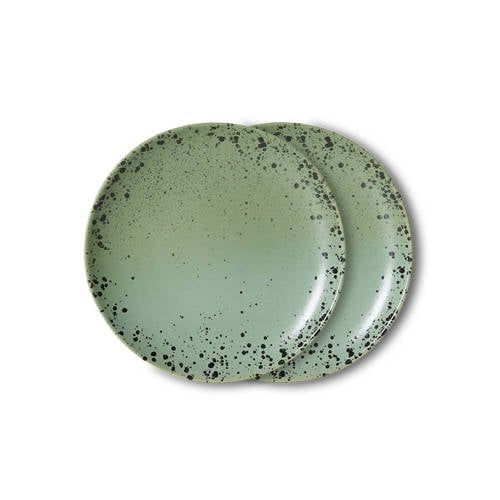 HKLIVING Gebaksbord 70s (Ø17,5 cm) (Set van 2)