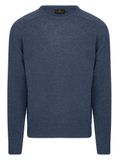 Steppin' Out Trui Lamswol Mid Blauw - Maat S - Heren