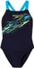 Speedo Medley Logo Medalist 1P Dames Zwart/Groen