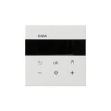 GIRA Systeem 3000 5394112 kamertemperatuurregelaar BT, oppervlakschakelaar, zuiver wit glanzend