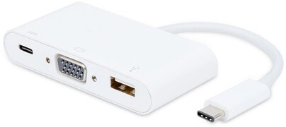 Celexon MAXlum APL-CVU Adapter USB-C 3.1 naar VGA USB-C 3.1 USB 3.0