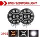 Lampes de travail LED pour utilisation tout-terrain - lot de 2 - 22,9 cm - Lumière d'accueil - Faisceau combiné - 6500 K - IP68