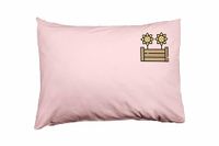 Bona Basics, Decoratieve kussenhoes, Huisdecoratie, voor bank, cafetaria, Afmeting: 50x35 cm, Kleur: Lichtroze