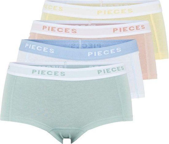 Pieces 4-Pack Dames shorts - Solid - XS