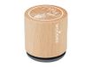 Stempel van hout en rubber. Zeer goede diameter. 33 x 30 mm.