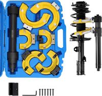 Vevor Veerspanner Veercompressorset - Verende Veer Compatibel met 22 mm Dop Universele Veercompressor 4500 Kg Draagvermogen Auto Professionele Veerspanner Schokdemper Gereedschap Ophangpoten