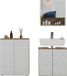 Vicco Badkamermeubelset Edge, Wit, 3-delig