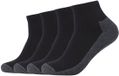 Camano Sportsokken (4 stuks) heren, zwart (Black 05), 39-42 EU