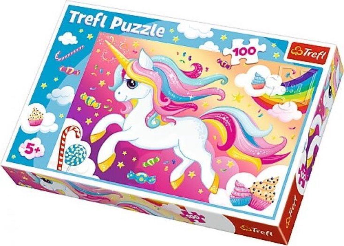Unicorn puzzel 100 stukjes - multi colour