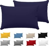 Dreamzie BMS International Kussensloop 40 x 60 cm (set van 2) - Jersey Katoen - Donkerblauw