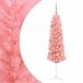 vidaXL Sapin de Noël artificiel étroit avec boules de Noël 150 cm 150 LED Blanc chaud