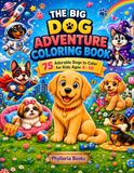 The Big Dog Adventure Coloring Book: 75 Adorable Dogs to Color for Kids Ages 4–10