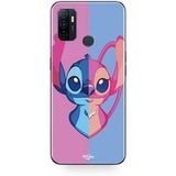 Maniacase Etui Oppo A32 STITCH AND ANGEL BLAUW EN ROZE