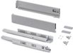 Emuca Buitenste lade Vertex, met 3D-regeling, hoogte 93mm, 40kg, diepte 400mm, Staal, Wit gelakt