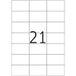 HERMA Premium - Papier - mat - permanent zelf-klevend - wit - 70 x 42.3 mm 2100 etiket(ten) (100 vel(len) x 21 gelamineerde etiketten