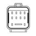 HELLA 4RV 008 188-461 Regeleenheid, gloeitijd - 12V - 9-polig - voor nagloeien geschikt - Aantal cilinders: 4