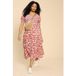 White Stuff Emily Robe en jersey plissée Imprimé rouge