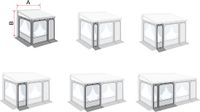 Fiamma Privacy Room / Caravanstore ZIP XL voorwand voor luifels 50 cm