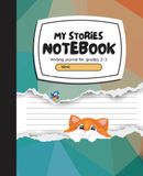 My Storybook Journal: Wide-Ruled Notebook for Grades 1–3 | Featuring Tom the Cat | Teal