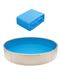 VEVOR Ronde zwembadfolie, diameter 350 x 120 cm, binnenfolie, reservefolie, binnenhoes, zwembadfolie, uni-bead-stijl, standaard vinylfolie, slijtvast, voor opstelzwembaden met 120 cm wandhoogte, effen