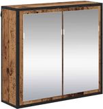 vidaXL Badkamerspiegelkast van antiek hout, 65 x 20 x 60 cm