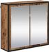 vidaXL Armoire de salle de bain en bois vieilli, 65 x 20 x 60 cm