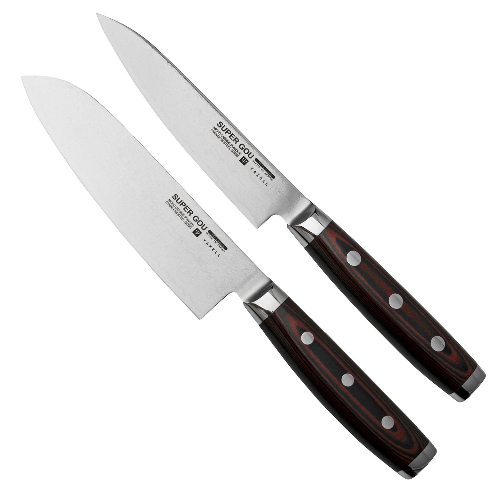 Yaxell Super Gou 37150 Messenset - Santoku 16,5 cm & Universeelmes 12 cm