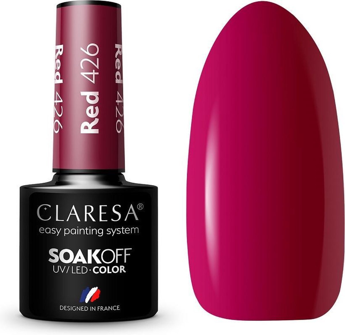 Claresa Soak Off UV/LED Rode Hybride Vernis 426 5g