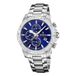 Festina F20704/2 Heren Horloge - Chronograaf - Mineraalglas - Roestvrijstaal/Leer - Zilverkleurig - Quartz - Gesp - 10 ATM (zwemmen)