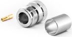 N-connector, krimpklem voor HDF600-kabel, coaxiale stekker