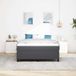 Maison Exclusive - Boxspringbed, gris foncé, 160 x 200 cm, revêtement en cordura